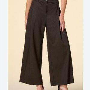 Versona black satin Wide-Leg Pants